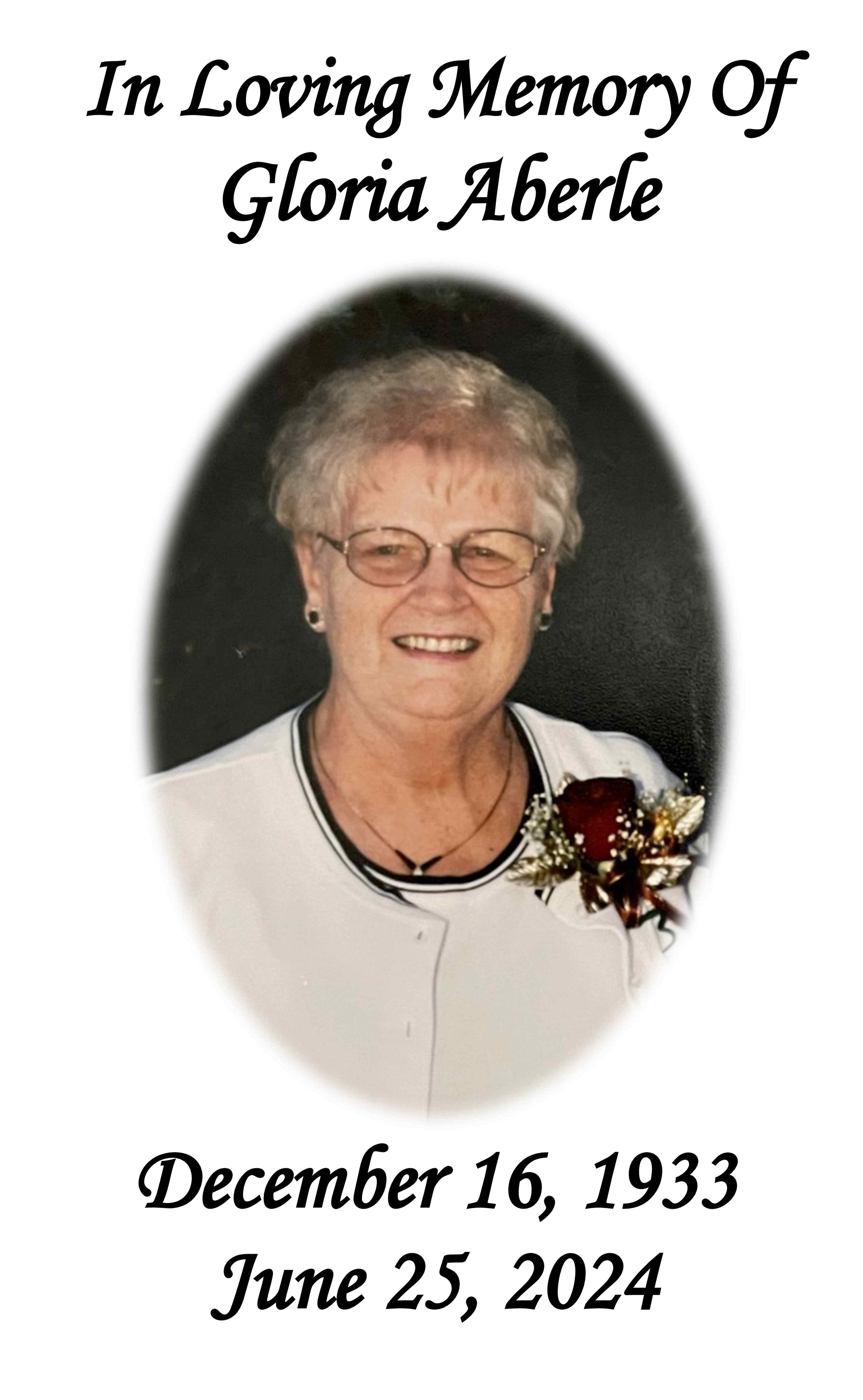 Obituary | Gloria Aberle of LaMoure, North Dakota | DAHLSTROM FUNERAL HOME